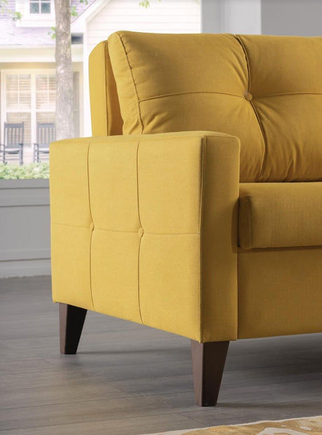 Zigana Yellow Sleeper Chair And A Half from Bellona - Luna Furniture