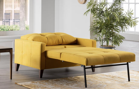 Zigana Yellow Sleeper Chair And A Half from Bellona - Luna Furniture