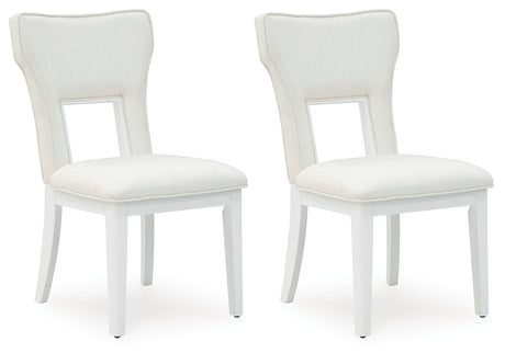Chalanna White Dining Chair, Set of 2 from Ashley - Luna Furniture