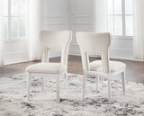 Chalanna White Dining Chair, Set of 2 from Ashley - Luna Furniture