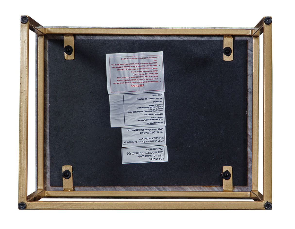 Chantel Brown Solid Marble Top Nesting Tables from Steve Silver - Luna Furniture