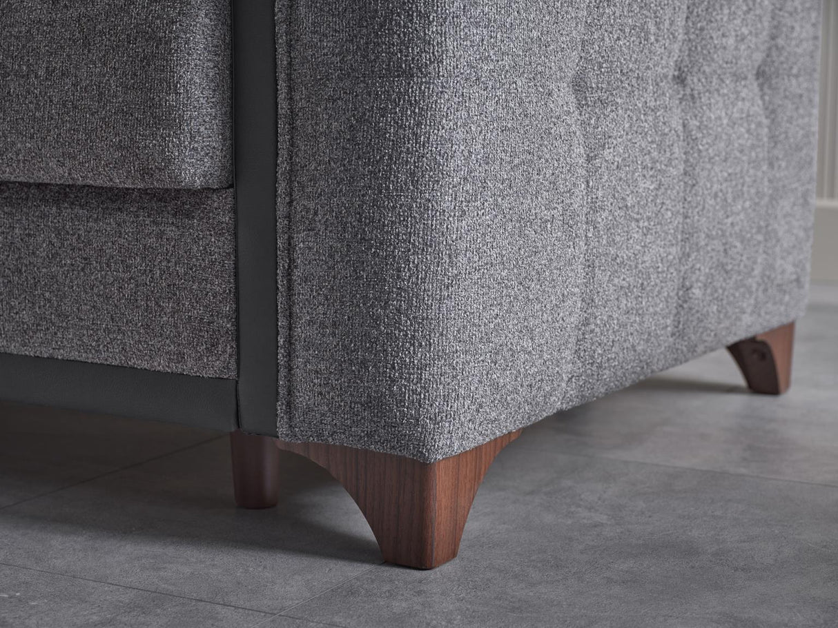 Charlotte Beatto Anthracite Armchair from Bellona - Luna Furniture