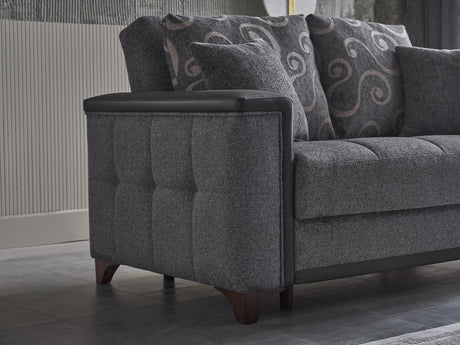 Charlotte Beatto Anthracite Loveseat from Bellona - Luna Furniture