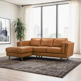 Chase Tan Genuine Leather Left Facing Sectional from Midinmod - Luna Furniture