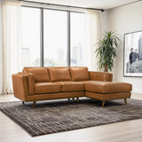 Chase Tan Genuine Leather Right Facing Sectional from Midinmod - Luna Furniture