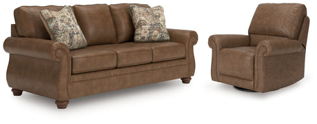 Chasemore Earth Sofa and Recliner from Ashley - Luna Furniture