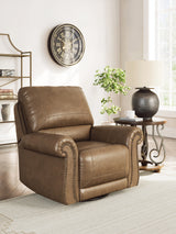 Chasemore Earth Swivel Glider Recliner from Ashley - Luna Furniture