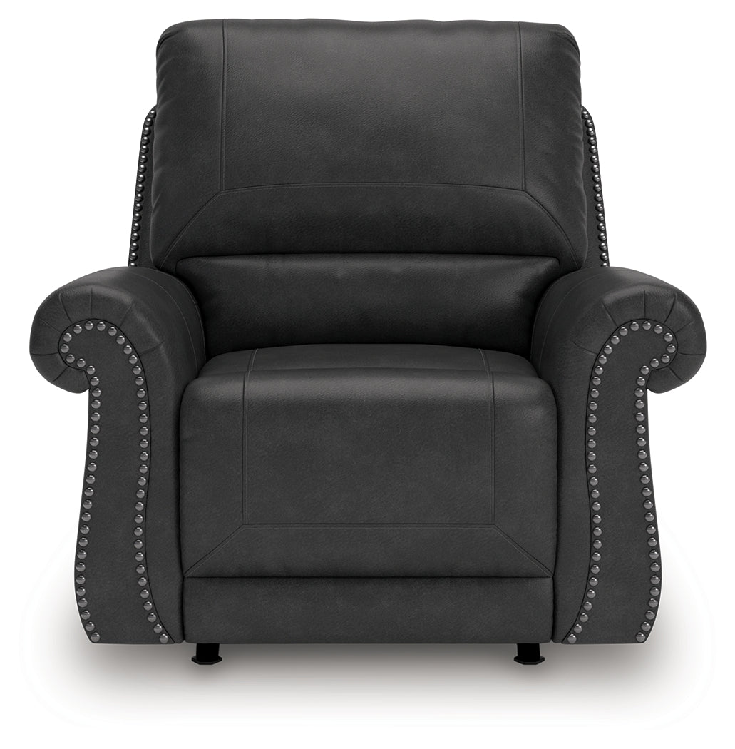 Chasemore Granite Swivel Glider Recliner from Ashley - Luna Furniture