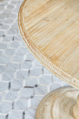 Chelsea 36" Round Dining Table in Smoke Gray Pine from Essentials For Living - Luna Furniture