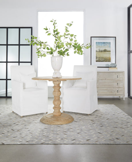 Chelsea 36" Round Dining Table in Smoke Gray Pine from Essentials For Living - Luna Furniture