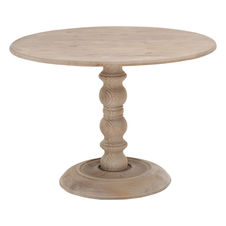 Chelsea 42" Round Dining Table in Smoke Gray Pine from Essentials For Living - Luna Furniture