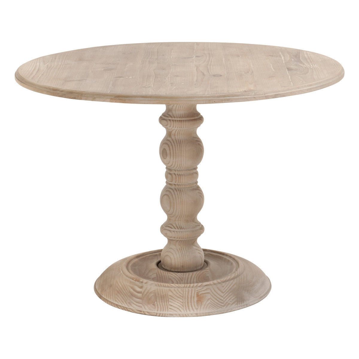 Chelsea 42" Round Dining Table in Smoke Gray Pine from Essentials For Living - Luna Furniture