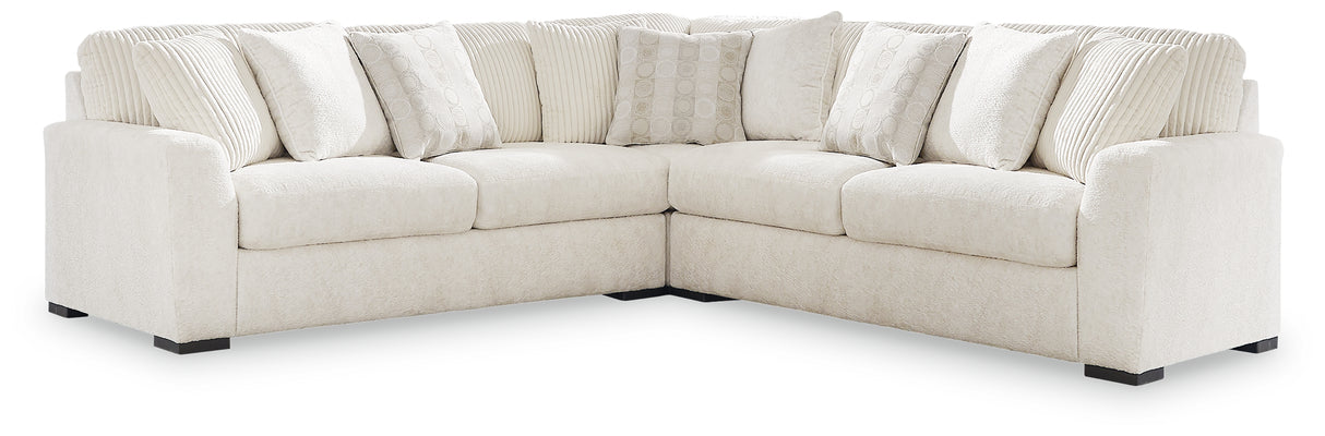 Chessington Ivory 3-Piece Sectional from Ashley - Luna Furniture