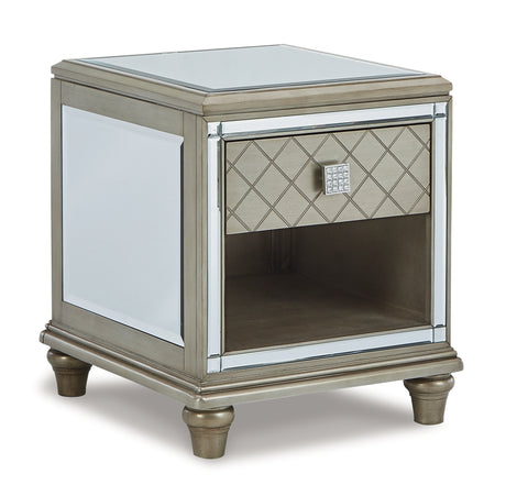 Chevanna 2 End Tables in Platinum from Ashley - Luna Furniture