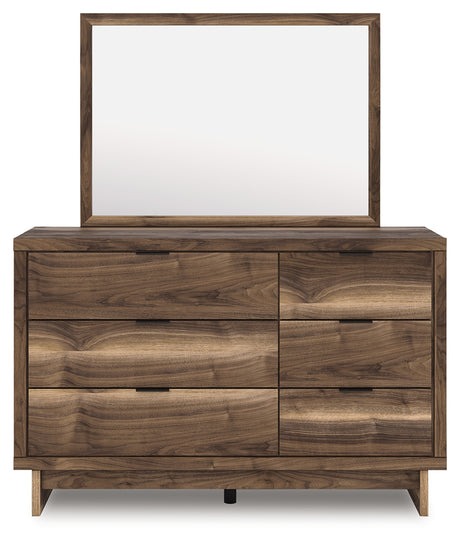 Chirason Brown Dresser and Mirror from Ashley - Luna Furniture