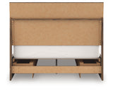 Chirason Brown Queen Panel Bed with Storage from Ashley - Luna Furniture