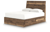 Chirason Brown Queen Panel Bed with Storage from Ashley - Luna Furniture