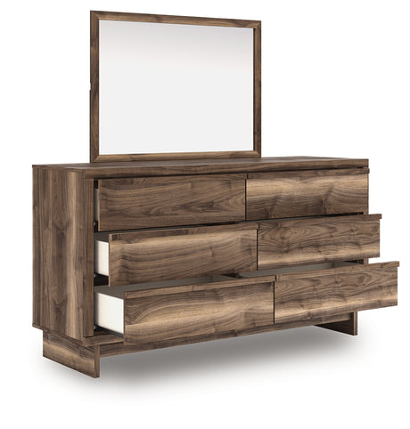 Chirason Full Upholstered Bed, Dresser and Mirror from Ashley - Luna Furniture