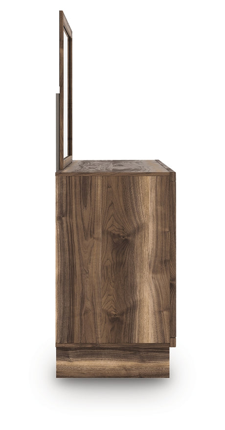 Chirason Full Upholstered Bed, Dresser and Mirror from Ashley - Luna Furniture