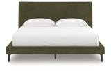 Chirason Sage Green California King Upholstered Bed with Roll Slats from Ashley - Luna Furniture
