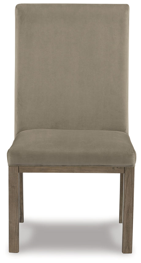 Chrestner Gray Dining Table and 6 Chairs from Ashley - Luna Furniture