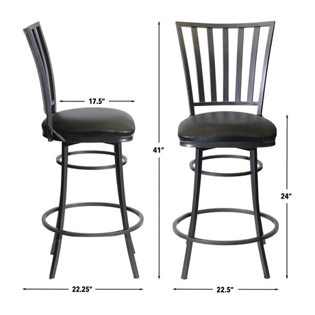 Stellan 24″ Counter Stool, Swivel from Steve Silver - Luna Furniture