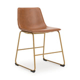 Ciabori Brown/Gold Dining Chair, Set of 2 from Ashley - Luna Furniture