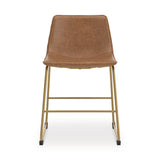 Ciabori Brown/Gold Dining Chair, Set of 2 from Ashley - Luna Furniture