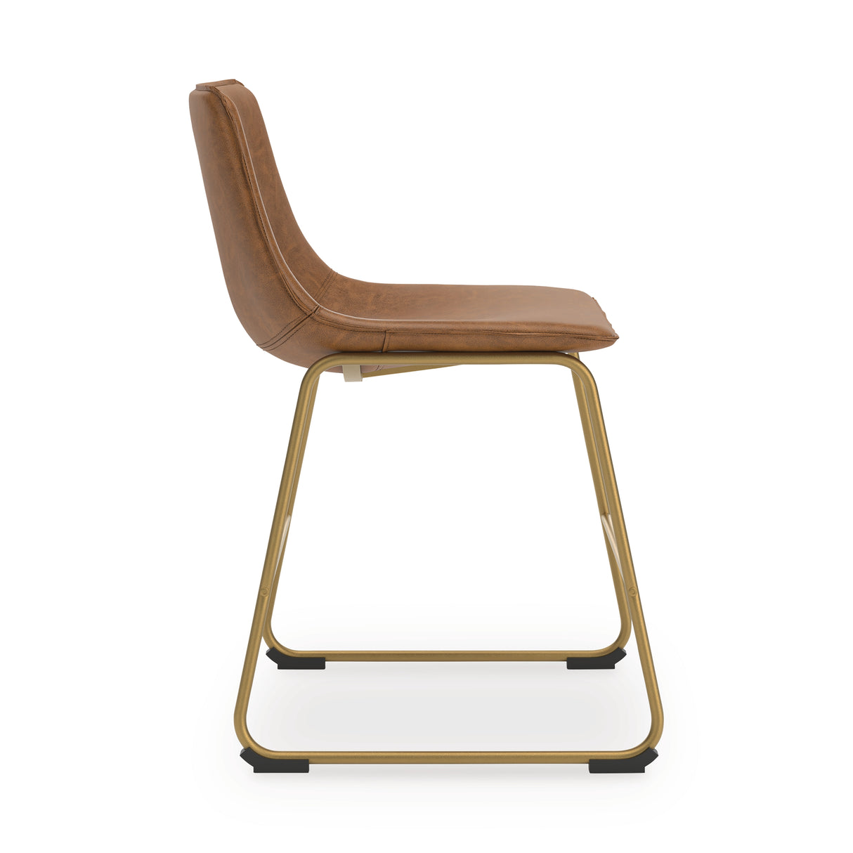 Ciabori Brown/Gold Dining Chair, Set of 2 from Ashley - Luna Furniture
