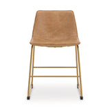 Ciabori Toast/Gold Dining Chair, Set of 2 from Ashley Furniture - Luna Furniture