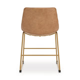 Ciabori Toast/Gold Dining Chair, Set of 2 from Ashley Furniture - Luna Furniture