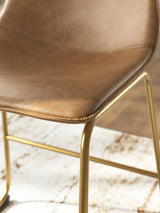 Ciabori Toast/Gold Dining Chair, Set of 2 from Ashley Furniture - Luna Furniture