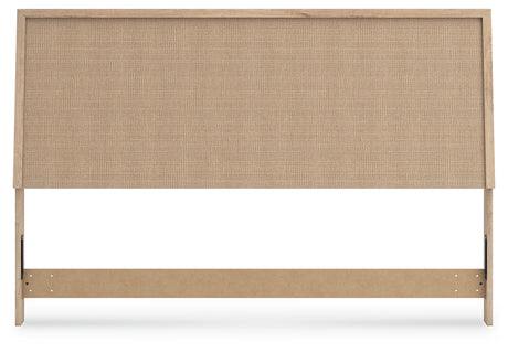 Cielden King Panel Headboard with Mirrored Dresser and Chest in Two-tone from Ashley - Luna Furniture