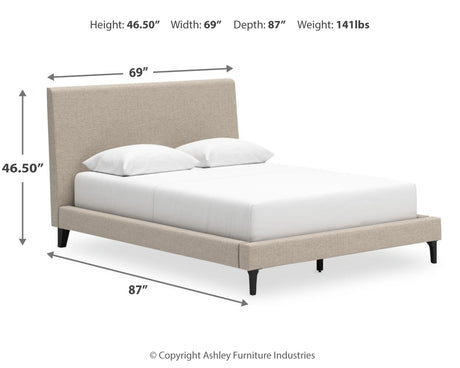 Cielden Queen Upholstered Bed, Dresser and 2 Nightstands from Ashley - Luna Furniture