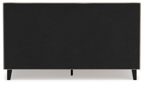 Cielden Soft Gray California King Upholstered Platform Bed from Ashley - Luna Furniture