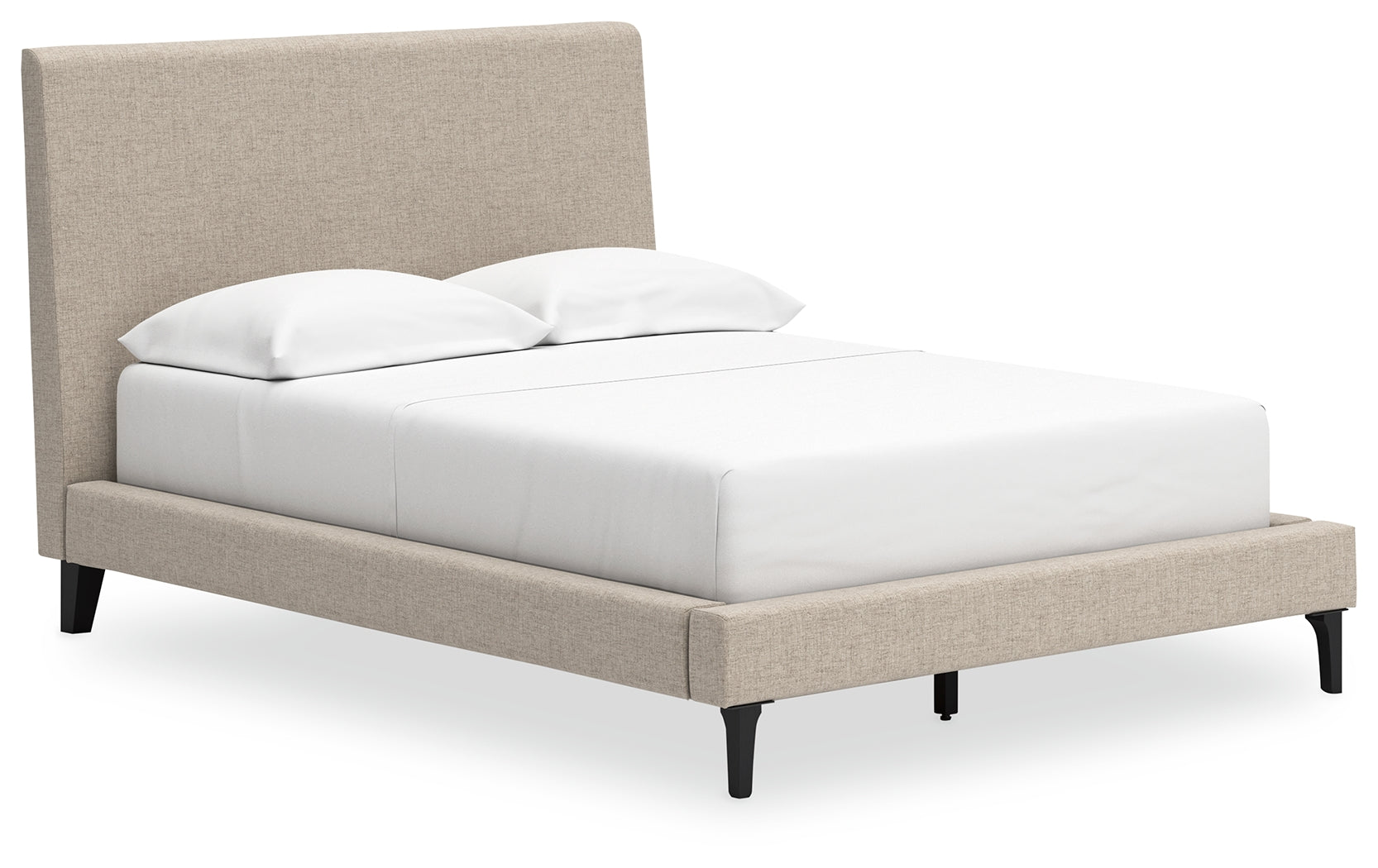 Cielden Soft Gray Full Upholstered Platform Bed from Ashley - Luna Furniture