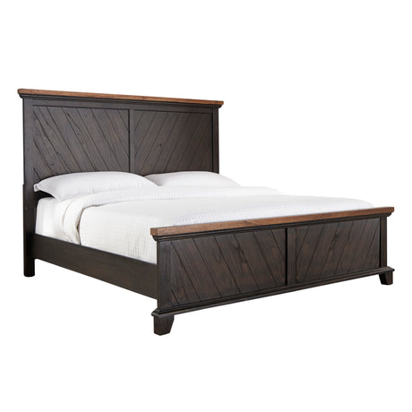 Bear Creek Brown 4-Piece King Set(King Bed/NS/Dresser/Mir) from Steve Silver - Luna Furniture