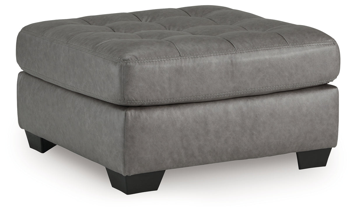 Clairette Court Alloy Oversized Accent Ottoman from Ashley - Luna Furniture