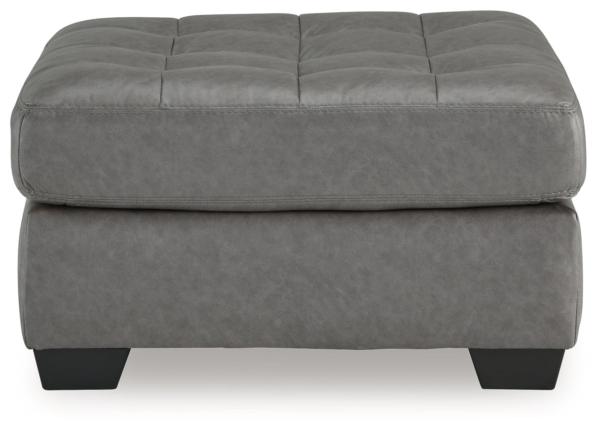Clairette Court Alloy Oversized Accent Ottoman from Ashley - Luna Furniture