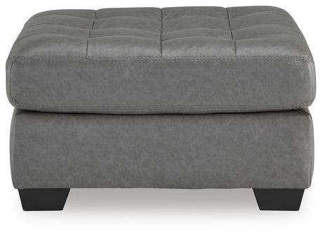 Clairette Court Alloy Oversized Accent Ottoman from Ashley - Luna Furniture