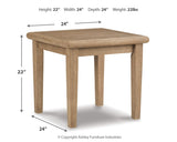 Clare View 2 Outdoor Chairs with End Table in Beige from Ashley Furniture - Luna Furniture