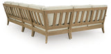 Clare View Beige 4-Piece Outdoor Sectional from Ashley - Luna Furniture