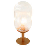 Clario Bronze Clear Glass Table Lamp from Ashcroft Furniture - Luna Furniture