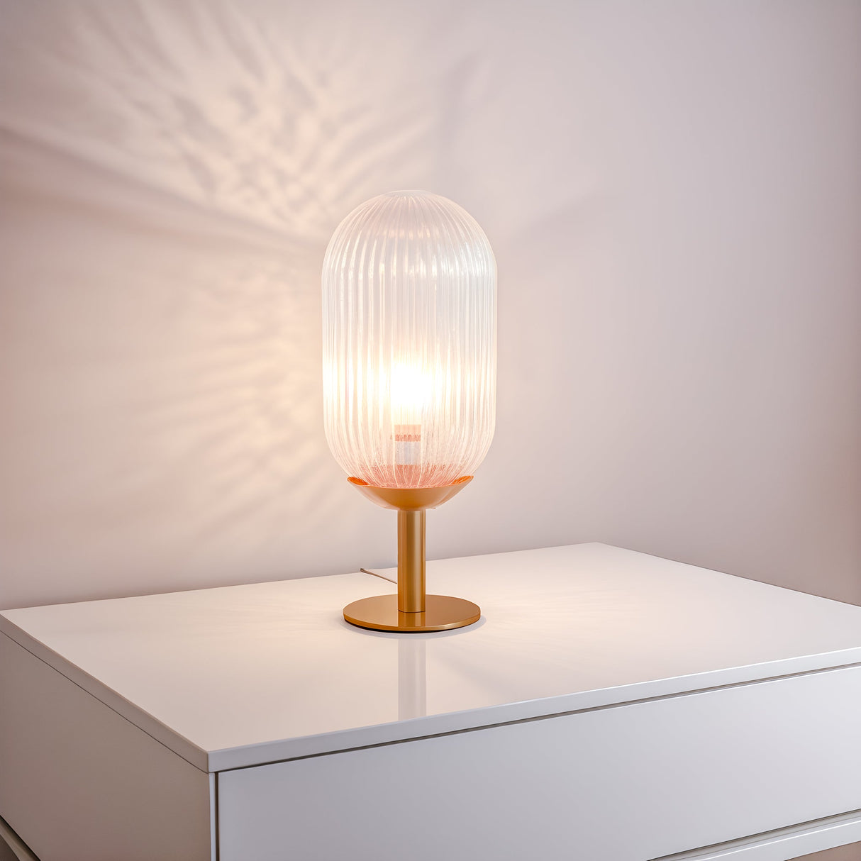 Clario Bronze Clear Glass Table Lamp from Ashcroft Furniture - Luna Furniture