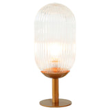 Clario Bronze Clear Glass Table Lamp from Ashcroft Furniture - Luna Furniture