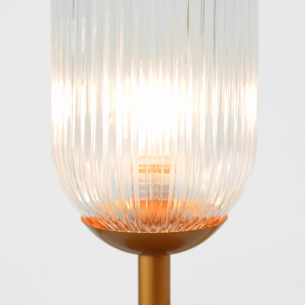 Clario Bronze Clear Glass Table Lamp from Ashcroft Furniture - Luna Furniture