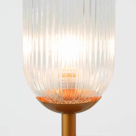 Clario Bronze Clear Glass Table Lamp from Ashcroft Furniture - Luna Furniture