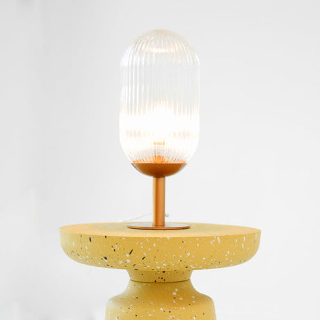 Clario Bronze Clear Glass Table Lamp from Ashcroft Furniture - Luna Furniture