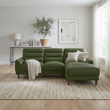 Clarion Genuine Green Leather RAF Chaise Sectional from Ashcroft Furniture - Luna Furniture
