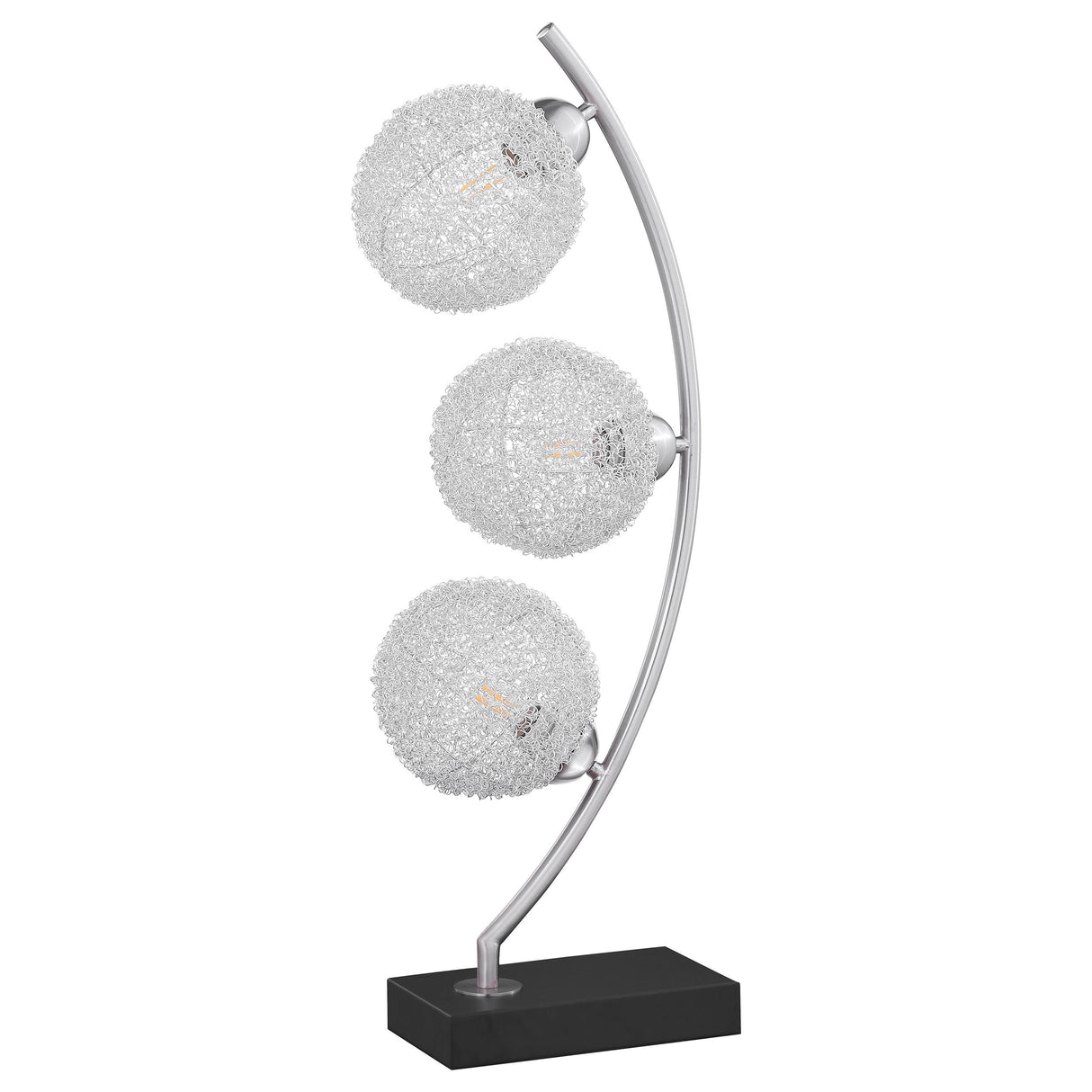 Claudia Black 30-inch Woven Spherical Metal Table Lamp from Coaster - Luna Furniture